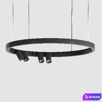 Ceiling Light Fixture SUPERLOOP-MIDISPY ON 92740 MDL Delta Light 3D Model