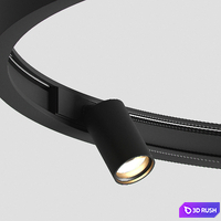 Ceiling Light Fixture SUPERLOOP-MIDISPY ON 92740 MDL Delta Light 3D Model Vray