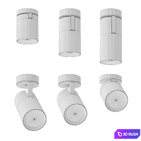 Mawa - Recessed Spotlight Seventies 21 &amp; 31 3D Model Vray