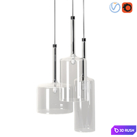 Ceiling Lamp Houzz 11 3D Model Vray, Corona