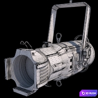 Varytec LED Profile 150W 3200K 3D Model Vray