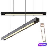 Alpha Linear Suspension Light By Kuzco Lighting 3D Model Vray, Corona
