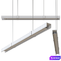Alpha Linear Suspension Light By Kuzco Lighting 3D Model Vray, Corona