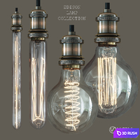 Edison Lamp V.1 Collection 3D Model Vray