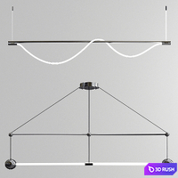 Trapeze &amp; Surrey Chandelier 3D Model