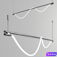 Trapeze &amp; Surrey Chandelier 3D Model Vray