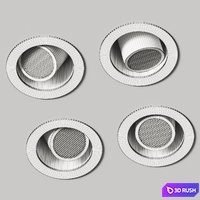 Leds C4 Biwa Spotlights 3D Model Vray, Corona