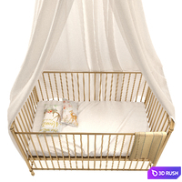 Baby Bed 3D Model Vray, Corona