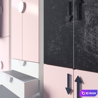 IKEA SMÅSTAD SMOSTAD Children's wardrobes 3D Model Corona