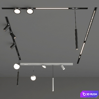 SPLITLINE M20 By Delta Light 3D Model Vray