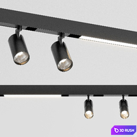 DONOLUX Track Lights 3D Model Vray