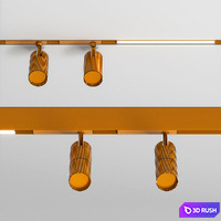 DONOLUX Track Lights 3D Model Vray