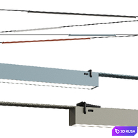 Vibia Plusminus 3D Model Vray, Corona