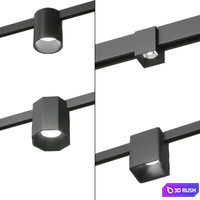 Light set 4 models 3D Model