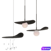 Pendant light Kdln Flow 3D Model Vray, Corona
