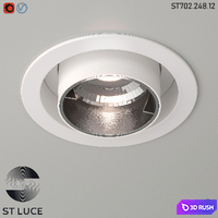 ST702.248.12 Int. White/Black LED OM 3D Model Vray, Corona