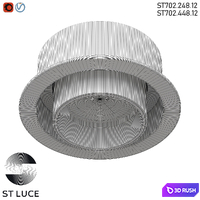 ST702.248.12 Int. White/Black LED OM 3D Model Vray, Corona