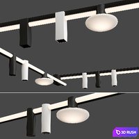 Creon track light KAGI collection 3D Model Vray