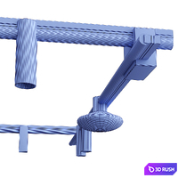 Creon track light KAGI collection 3D Model Vray