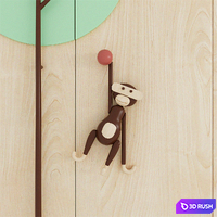 Childrens wardrobe - Cheerful monkey 3D Model Corona