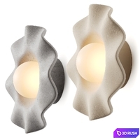 Nook Collections Pearl Wall Light 3D Model Vray, Corona