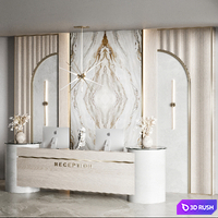 Reception Design 15 3D Model Vray, Corona