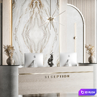 Reception Design 15 3D Model Vray, Corona