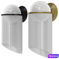 Celestial Wall Sconce Light 3D Model Vray, Corona