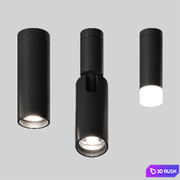 Esthetic Magnetic track multi-level magnetic suspension system on cables 3D Model Vray, Corona
