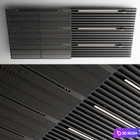 Suspended ceiling SAS International 2 3D Model Vray, Corona
