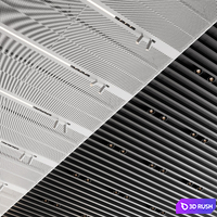 Suspended ceiling SAS International 3 3D Model Vray, Corona