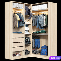 Wardrobe ikea child 3 3D Model Corona