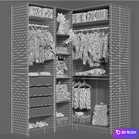 Wardrobe ikea child 3 3D Model Corona