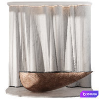 Reception Desk 3D Model Corona