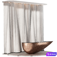 Reception Desk 3D Model Corona