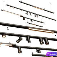 Modular Lighting Instruments Pista surface 3D Model Corona