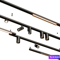 Modular Lighting Instruments Pista surface 3D Model Corona