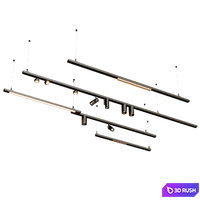 Modular Lighting Instruments Pista surface 3D Model Corona