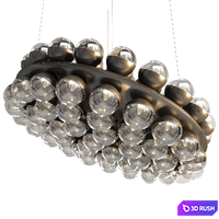 Prop Light round double Chandelier Moooi 3D Model Vray, Corona