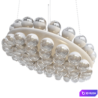 Prop Light round double Chandelier Moooi 3D Model Vray, Corona