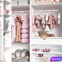 Child wardrobe ikea 6 3D Model Corona