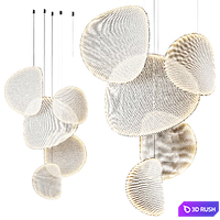 IIII 09 LED fabric pendant lamp 3D Model