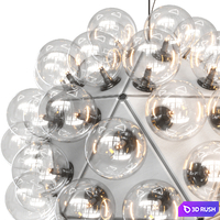 Hanging Designer Luminaire TARAXACUM by Flos 3D Model Vray, Corona