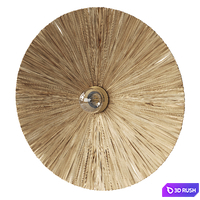 Bra Rafita by La Redoute wall lamp made of Raffia 3D Model Corona
