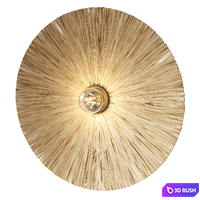 Bra Rafita by La Redoute wall lamp made of Raffia 3D Model Corona