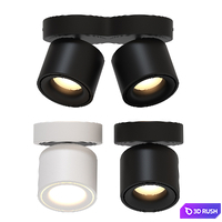 Ceiling lights with heads 3D Model Corona