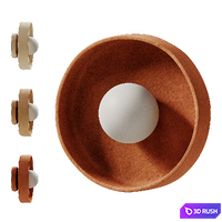Ceramic Disc Orb Surface Mount 3D Model Corona