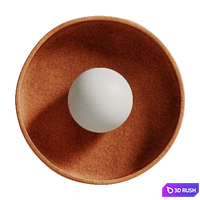 Ceramic Disc Orb Surface Mount 3D Model Corona