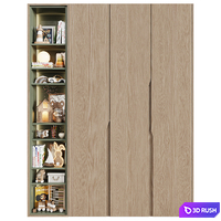 Children's modular wardrobe in a modern minimalist style 31 3D Model Corona