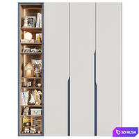 Children's modular wardrobe in a modern minimalist style 31 3D Model Corona